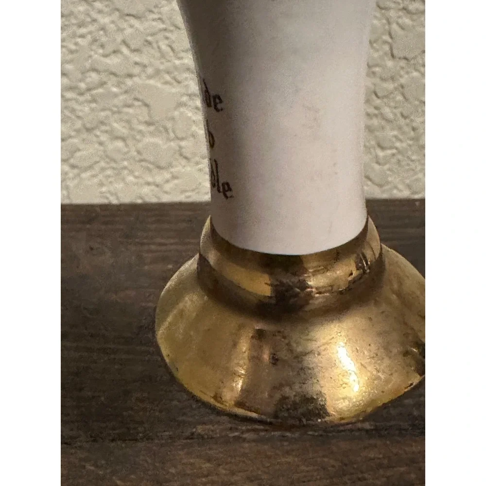 Vtg Mead Ye Olde Pub Handle Ceramic Beer Tap Fox Hunt Equestrian Scene 6in